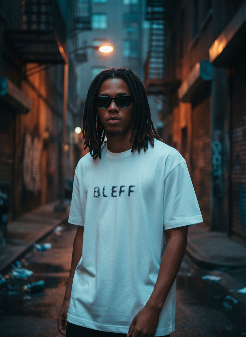 BLEEFF tee cinematic scene