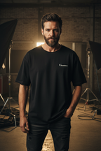 Film actor wearing THE GRUNGE t-shirt