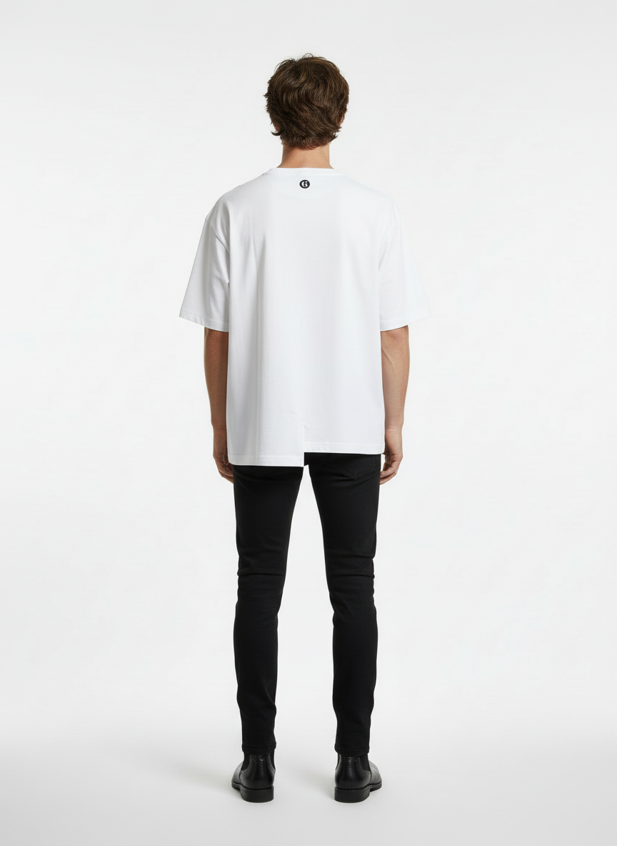 Model with back to camera - shorter length
