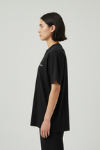 Side view showing realistic 2cm asymmetric hem